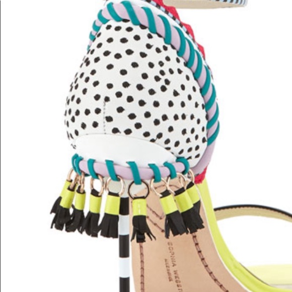 Multi color Sophia Webster Solange tassel fringe leather pumps size 40 - Picture 11 of 14